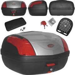 Top Case Box 46 LT Universal with Backrest - Free Delivery Nationwide