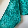 Vintage Besarani London Silk Blend Devore Velvet Burnout Scarf Evening Shawl Image 3