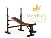 Adjustable Weight Bench Press Set with Squat Rack