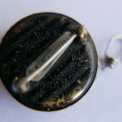 Antique Ketchcam Mcdougall Brooch Key Keeper Keychain Chain Pin Jewelry