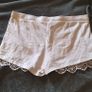 Ladies White Lace Shorts Image 4
