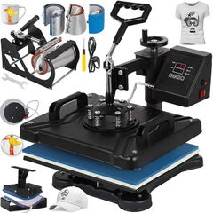 15" X 12" (38 X 30cm)  5 in 1 Heat Transfer Press Machine with a digital timer control