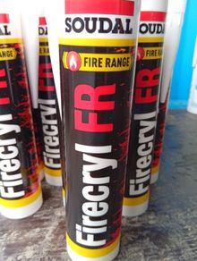 Brand New Soudal Firecryl FR  fire-resistant acrylic sealant 28pcs