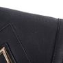 New Stylish Black - Strong Pu Leather Purse With Metal Bar Image 4