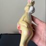 Carved Wooden Rabbit Shelf Sitter Image 4