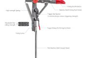 New Full Stainless Steel Automatic Spring Fishing Rods Holders, Adjustable Sensitivity Folding Fishing Bite Bracket