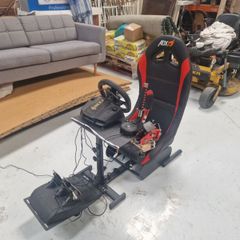 logitech steering wheel and seat