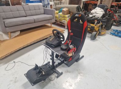 logitech steering wheel and seat