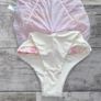 Oh Polly UK12 Pink Floral Ruched Mini Skirt Y2K Bodycon Mesh Image 6