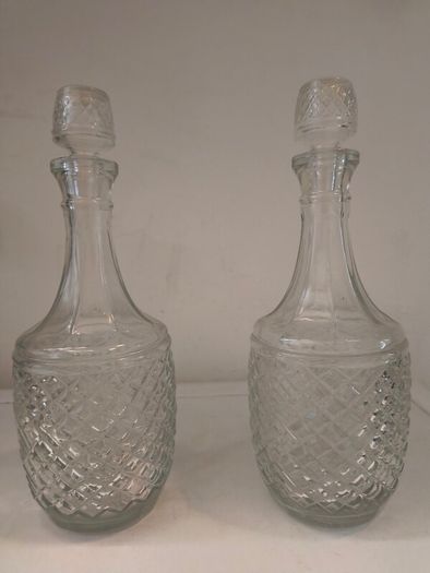 Two Matching Vintage Decanters