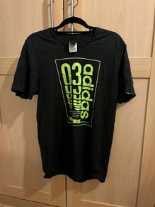 Black and luminous green T-shirt Adidas size large