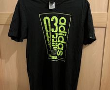 Black and luminous green T-shirt Adidas size large