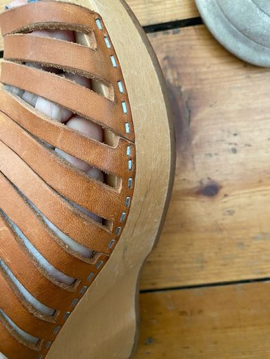 Tan leather Swedish Has-beens for H&M 39/6