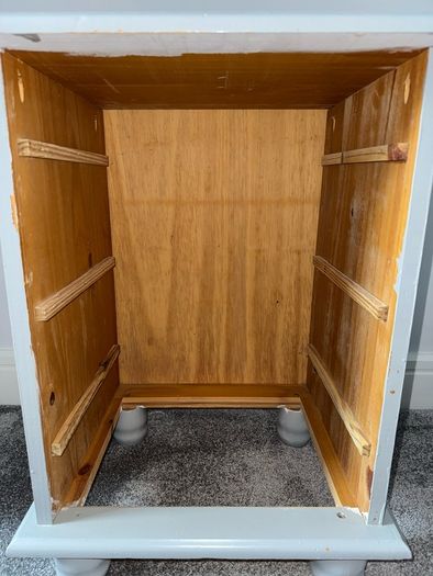 Solid Wood 3 Drawer Bedside Locker