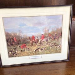 The Hunt Print Framed by Heywood Hardy 20.5" x 16.5"