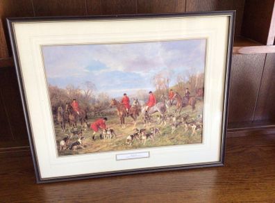 The Hunt Print Framed by Heywood Hardy 20.5" x 16.5"