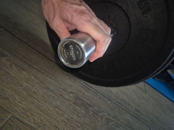 barbell and plates