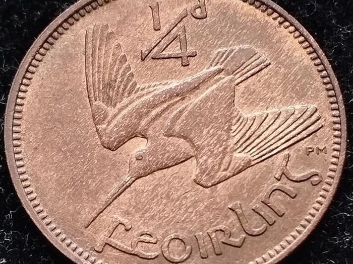 [#355] - Ireland 1939 | Irish 1/4d | Farthing | Woodcock