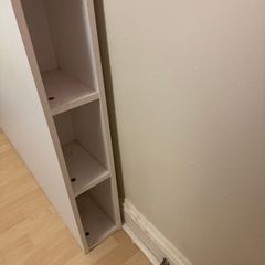 Standing headboard with small storage
