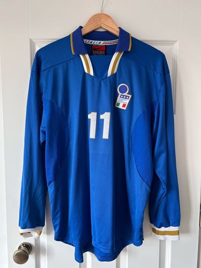 Italy Match Worn Issued Jersey Shirt Italia 96 97 Nike Xl
