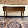 French Rustic Farmhouse Oak Console Table Image 2