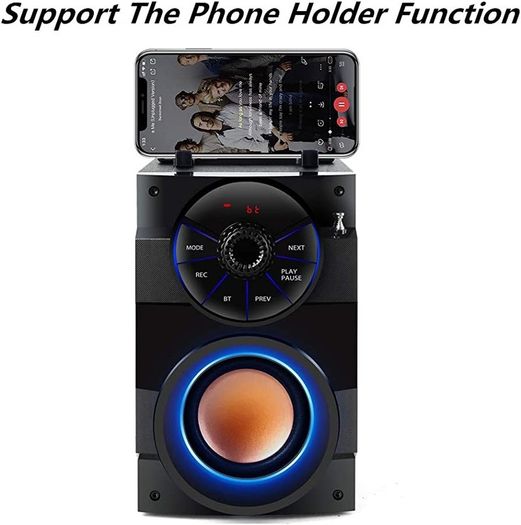 Portable Bluetooth Speakers with Subwoofer Rich Bass Wireless Outdoor/Indoor Party Speakers Powerful Speaker Support Remote Control FM Radio for Phone Computer PC Home TV (FREE POSTAGE)