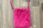 Hot Pink Fur Shoulder Bag / Crossbody Bag