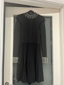 River Island Pearl Detail Dress (Size 12)