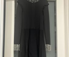 River Island Pearl Detail Dress (Size 12)
