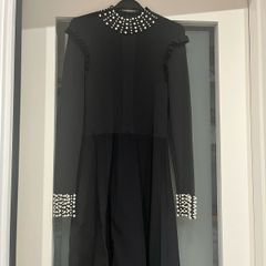 River Island Pearl Detail Dress (Size 12)