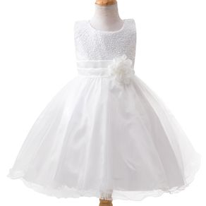 New Girls Sequinned Dress Flower Sash Sleeveless Formal Party Wedding Bridesmaid Sz 8-9y