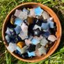 Mini Crystal Carvings Gemstones Mushroom, Heart, Star, Moon ect Image 2