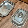 Silver Plated Covered Harrison Bros & Howson Alpha Vintage Entree Serving Dish and Cover Silverplate Sheffield England Antique Collectable Retro Image 3