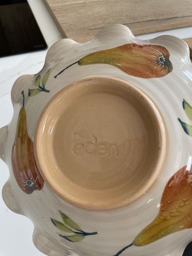 Eden pottery handmade serving dish bowl