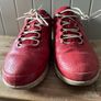 Ecco womens shoes Goretex casual lace up red trainers runners size 38/5 Image 3