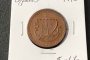 Cyprus 1970 Five Mils