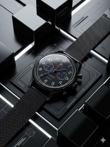 Huguenot Black Stealth Chronograph