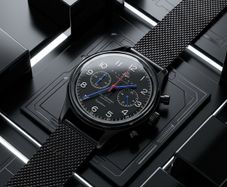 Huguenot Black Stealth Chronograph