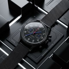 Huguenot Black Stealth Chronograph