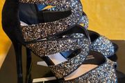 Gold encrusted heels by Wallis UK, size 7