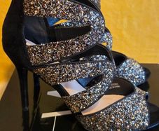Gold encrusted heels by Wallis UK, size 7