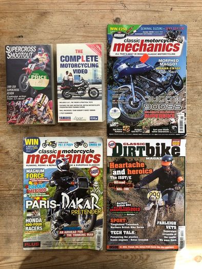 Vintage Motorcycle Magazines & VHS