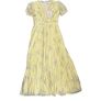 Self Portrait Lime Floral Chiffon Midi Dress Image 8