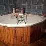 Corner bath with Panelling and Avondale Taps Image 3