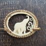 1930s Art Deco French Elephant brooch pin Image 2