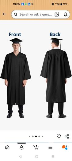 Graduation grown and cap for Adults