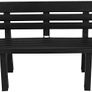 2 Seater Plastic Weatherproof Outdoor Garden Bench Heavy Durable Waterproof Patio Furniture Perfect for Patio Deck or Balcony Image 3