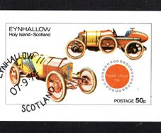 1974 Scotland Holy Islands Old Cars Piccard-Pictet 1914 (Cinderella Stamps) Fine Used