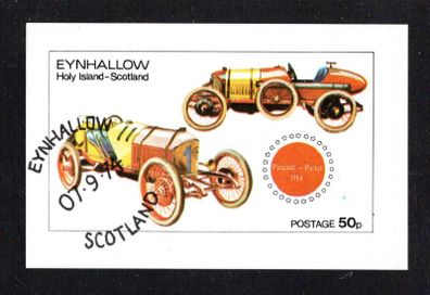 1974 Scotland Holy Islands Old Cars Piccard-Pictet 1914 (Cinderella Stamps) Fine Used
