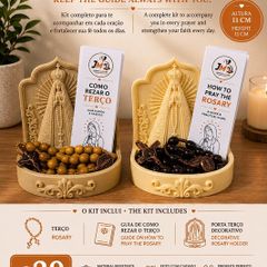 Our Lady Rosary Holder Religious Home Decor